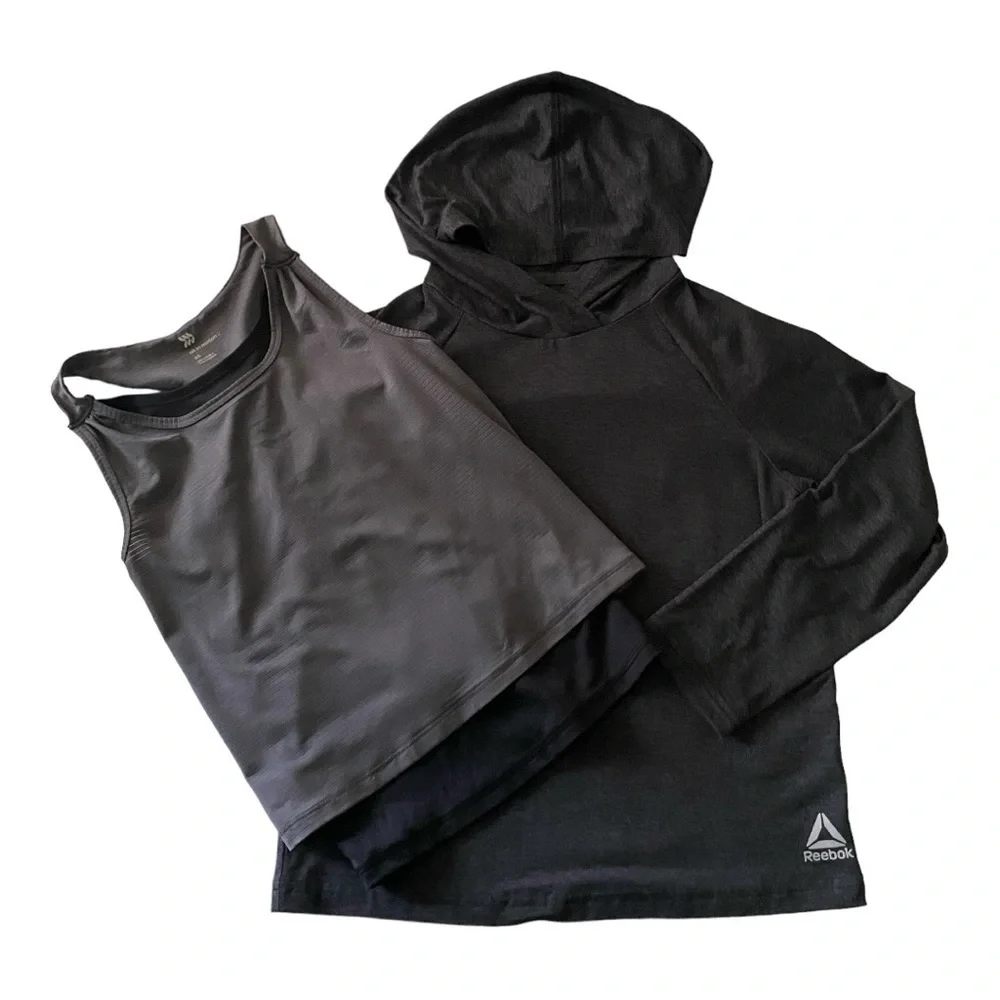 GIRLS ATHLETIC TOPS-REEBOK & ALL IN MOTION -SIZE 6